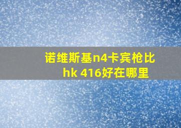 诺维斯基n4卡宾枪比hk 416好在哪里